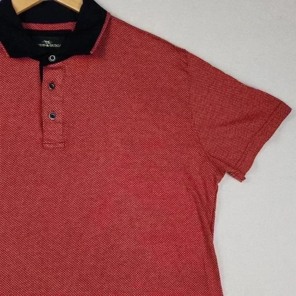Rodd & Gunn Mens‎ Polo Shirt Short Sleeve XL Garnet Sport Fit Golf Casual READ - Picture 9 of 16